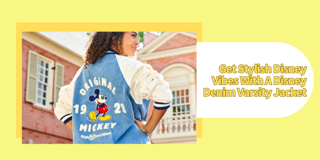 Get Stylish Disney Vibes With A Disney Denim Varsity Jacket