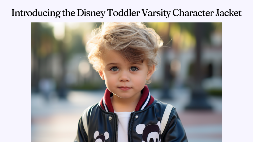 Introducing the Disney Toddler Varsity Character Jacket