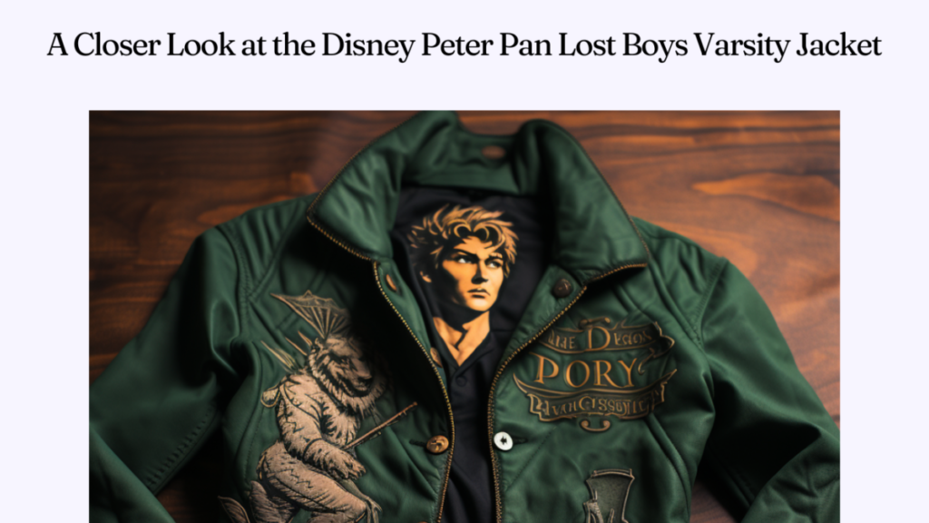 A Closer Look at the Disney Peter Pan Lost Boys Varsity Jacket